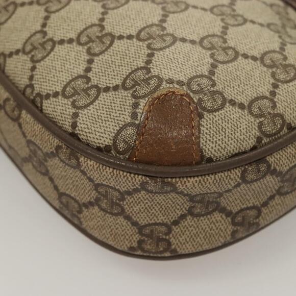 GUCCI GG Supreme Web Sherry Line Bag Pvc Beige Gold 89 02 066 - Picture 11 of 16